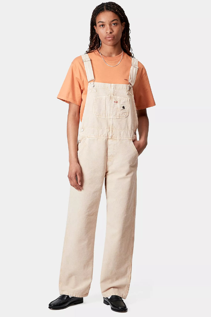 Carhartt WIP W´ Bib Overall Straight - brown chalk wash