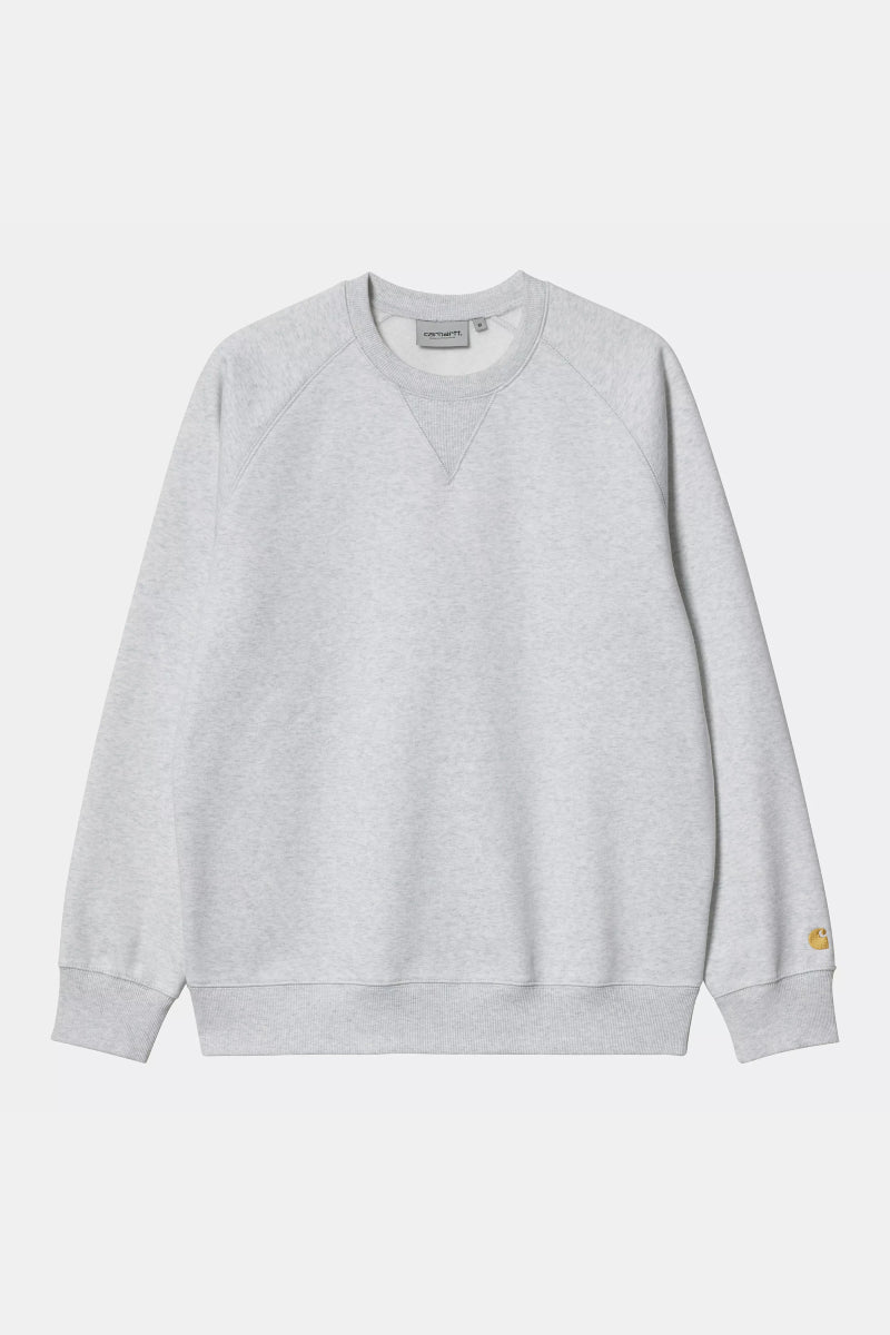 Carhartt WIP Chase Sweat - ash heather / gold