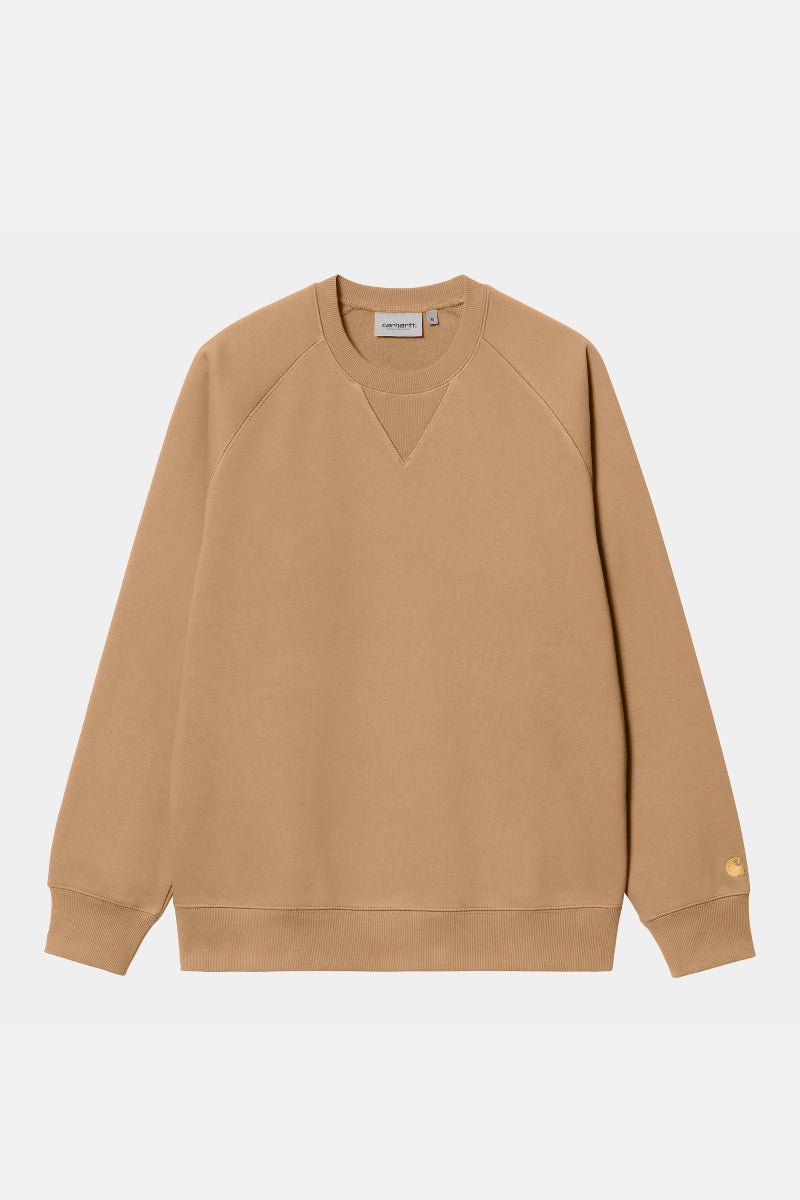 Carhartt WIP Chase Sweat - peanut/gold