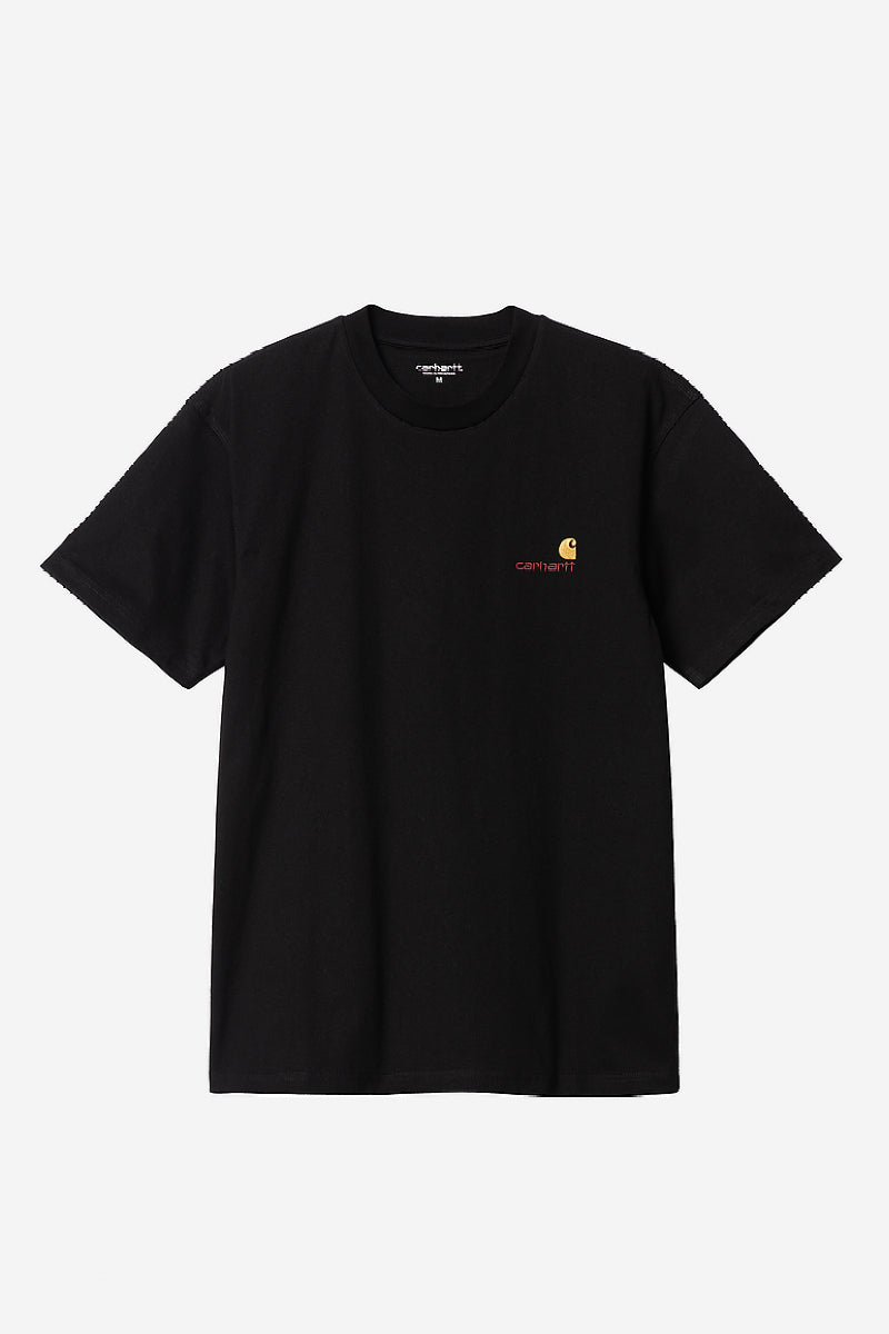 Carhartt WIP S/S American Script T-shirt - black