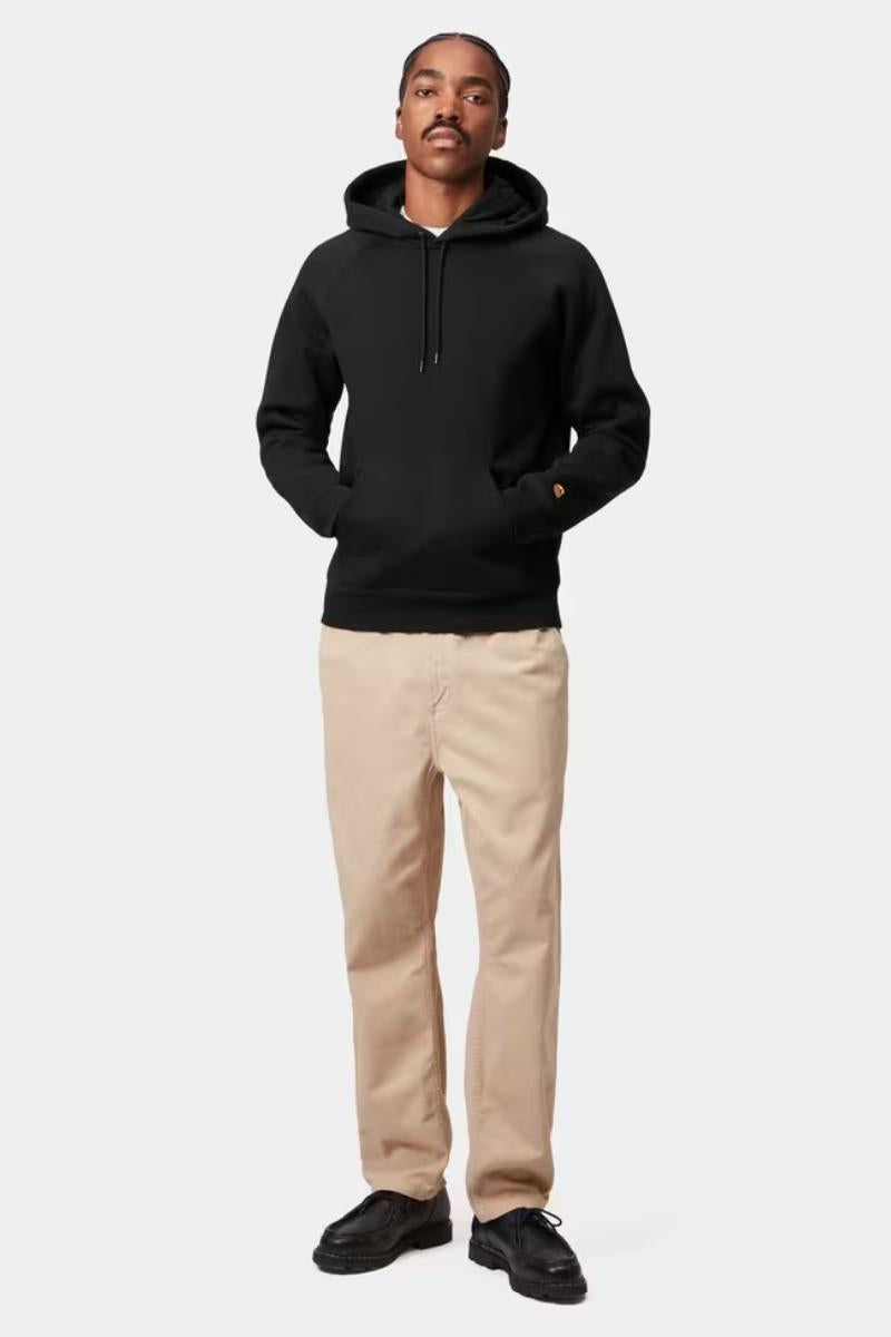 Carhartt WIP Hooded Chase Sweat -black gold