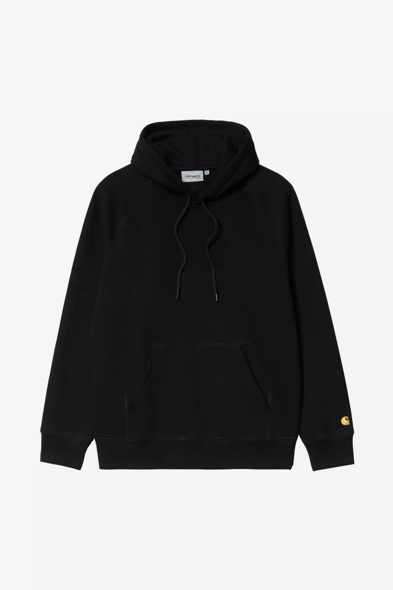 Carhartt WIP Hooded Chase Sweat -black gold