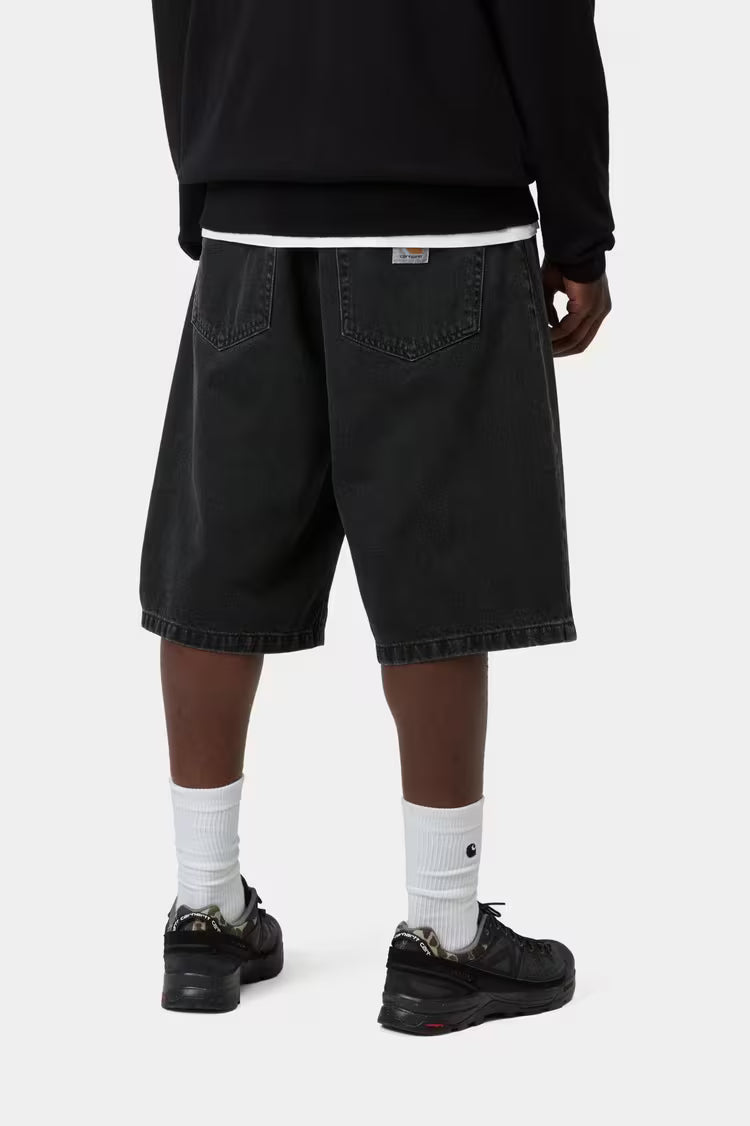 Carhartt WIP Landon Short Robertson Denim - black, stone washed