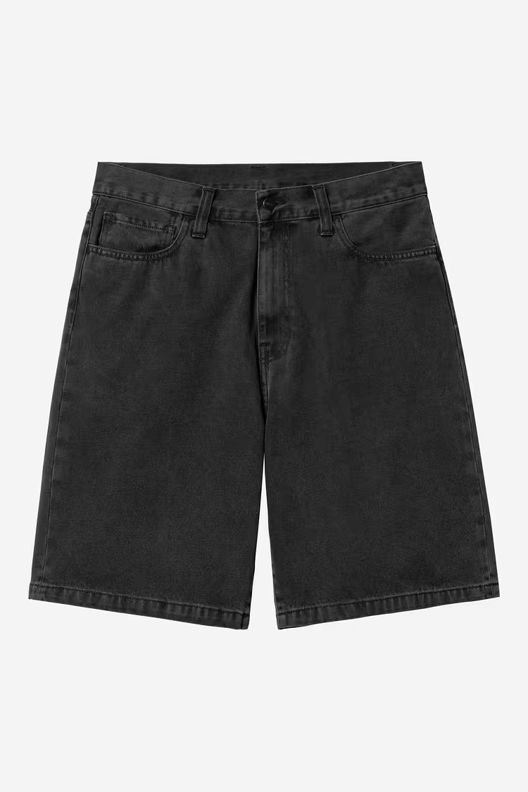 Carhartt WIP Landon Short Robertson Denim - black, stone washed