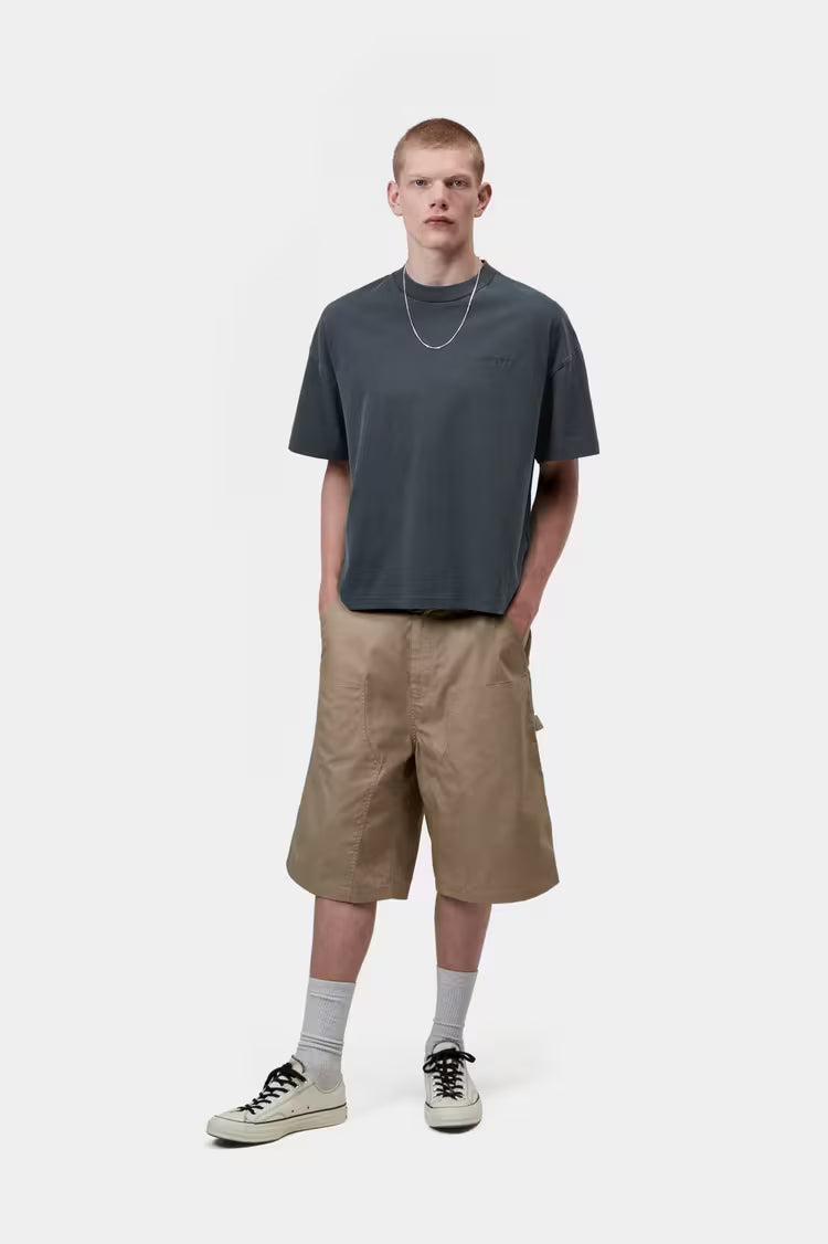 Carhartt WIP S/S Benton T-shirt - carbon garment dyed