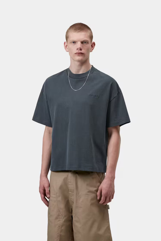 Carhartt WIP S/S Benton T-shirt - carbon garment dyed