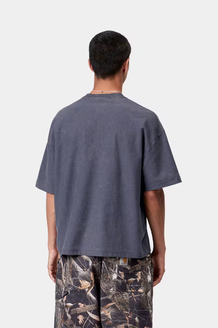 Carhartt WIP S/S Lambert T-shirt - dark navy, moon wash