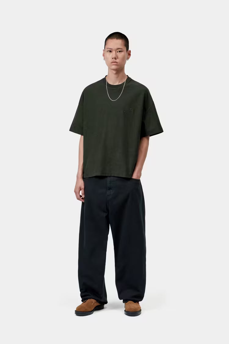 Carhartt WIP S/S Lambert T-shirt - raven, moon wash
