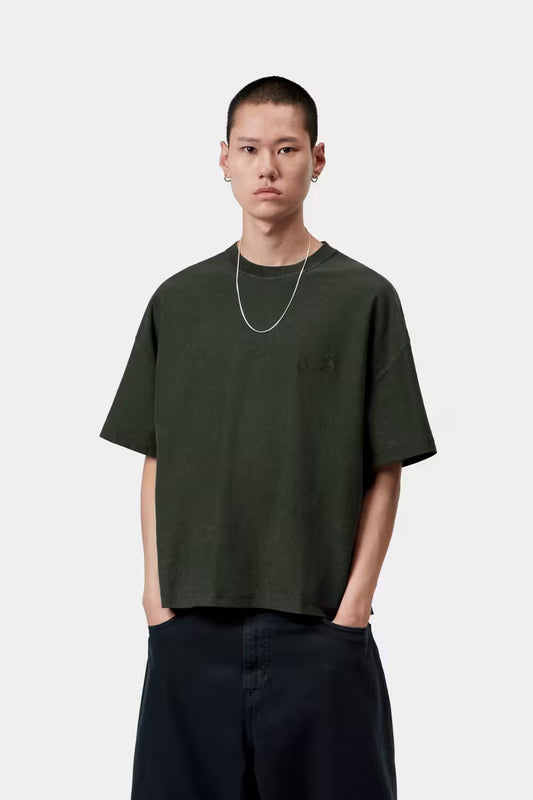Carhartt WIP S/S Lambert T-shirt - raven, moon wash