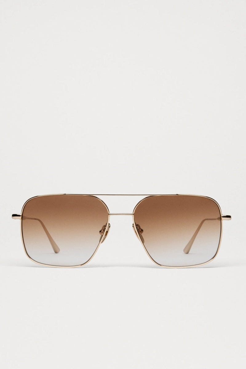 CHIMI Aviator aurinkolasit - soft gold / brown gradient