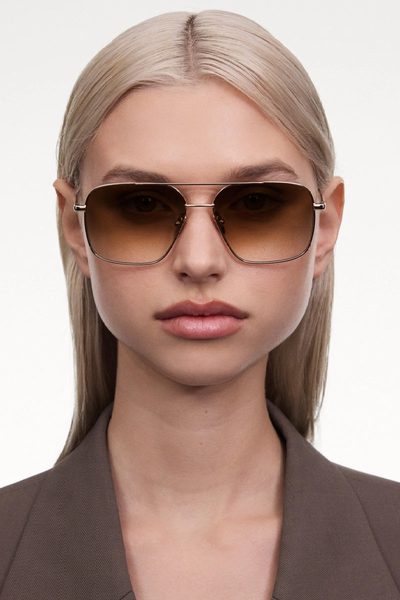 CHIMI Aviator - soft gold / brown gradient
