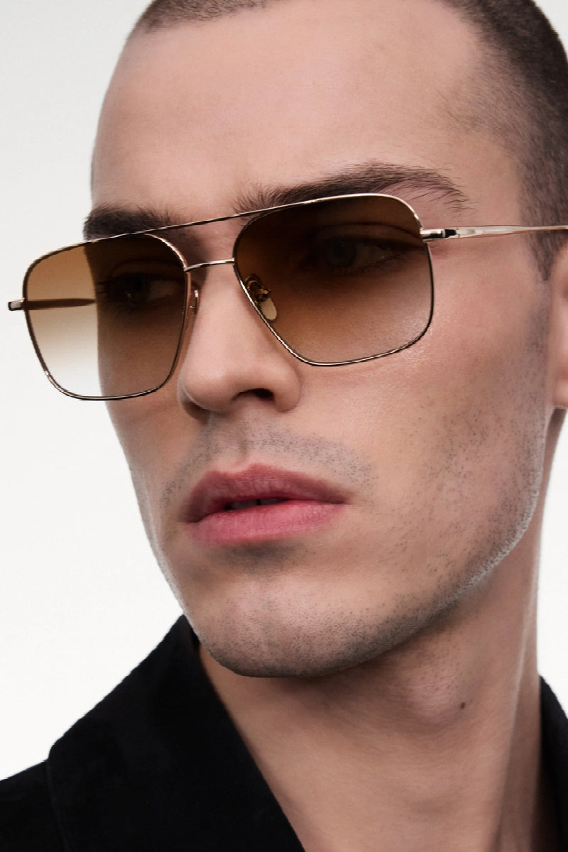 CHIMI Aviator - soft gold / brown gradient