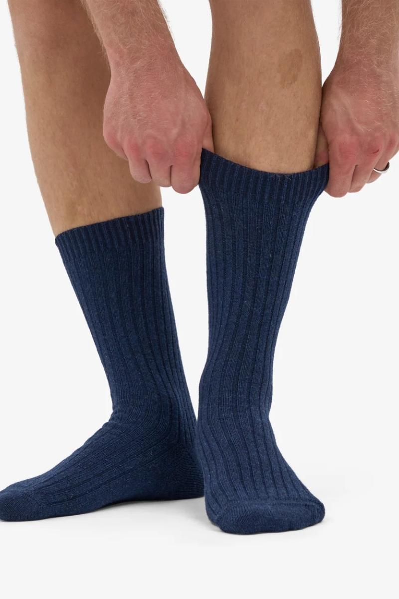 Coloful Standard Merino Wool Blend Sock - marine blue