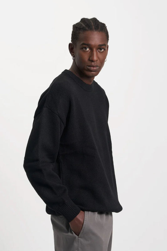 Colorful Standard Oversized Merino Wool crew - black