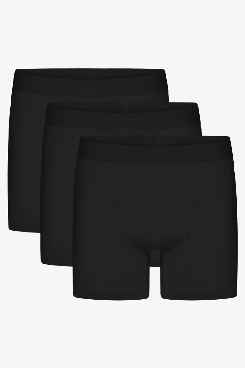Colorful Standard 3-pack Organic Boxer briefs - deep black