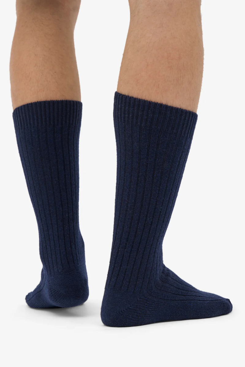 Colorful Standard Merino wool blend sock - navy blue