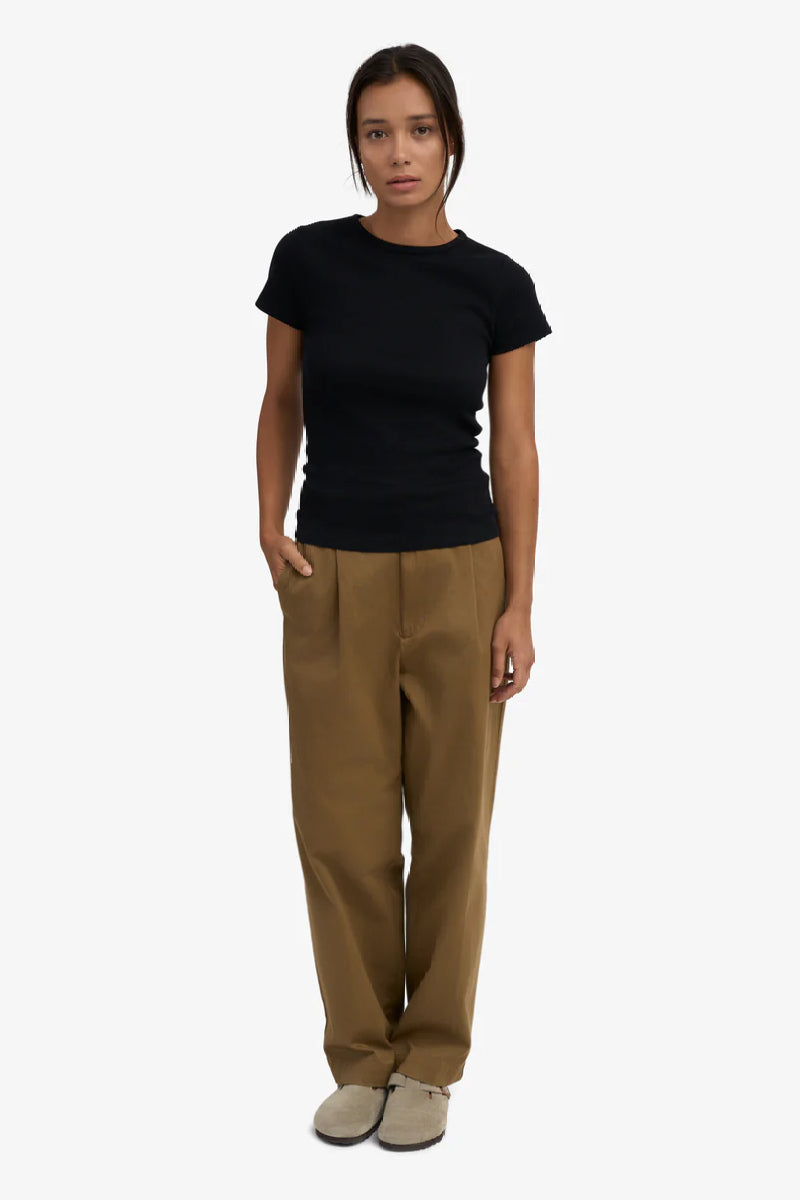 Colorful Standard Organic Rib SS T-Shirt - Deep black