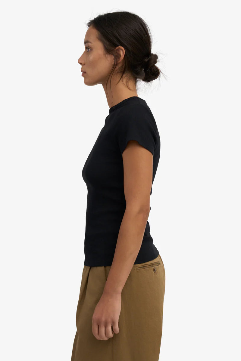 Colorful Standard Organic Rib SS T-Shirt - Deep black