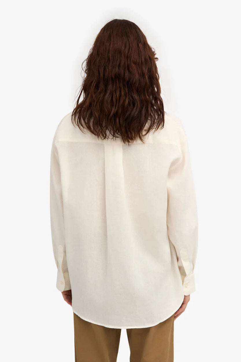 Colorful Standard Linen oversized shirt - Ivory white