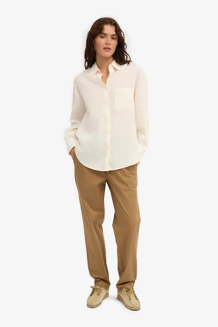 Colorful Standard Linen oversized shirt - Ivory white