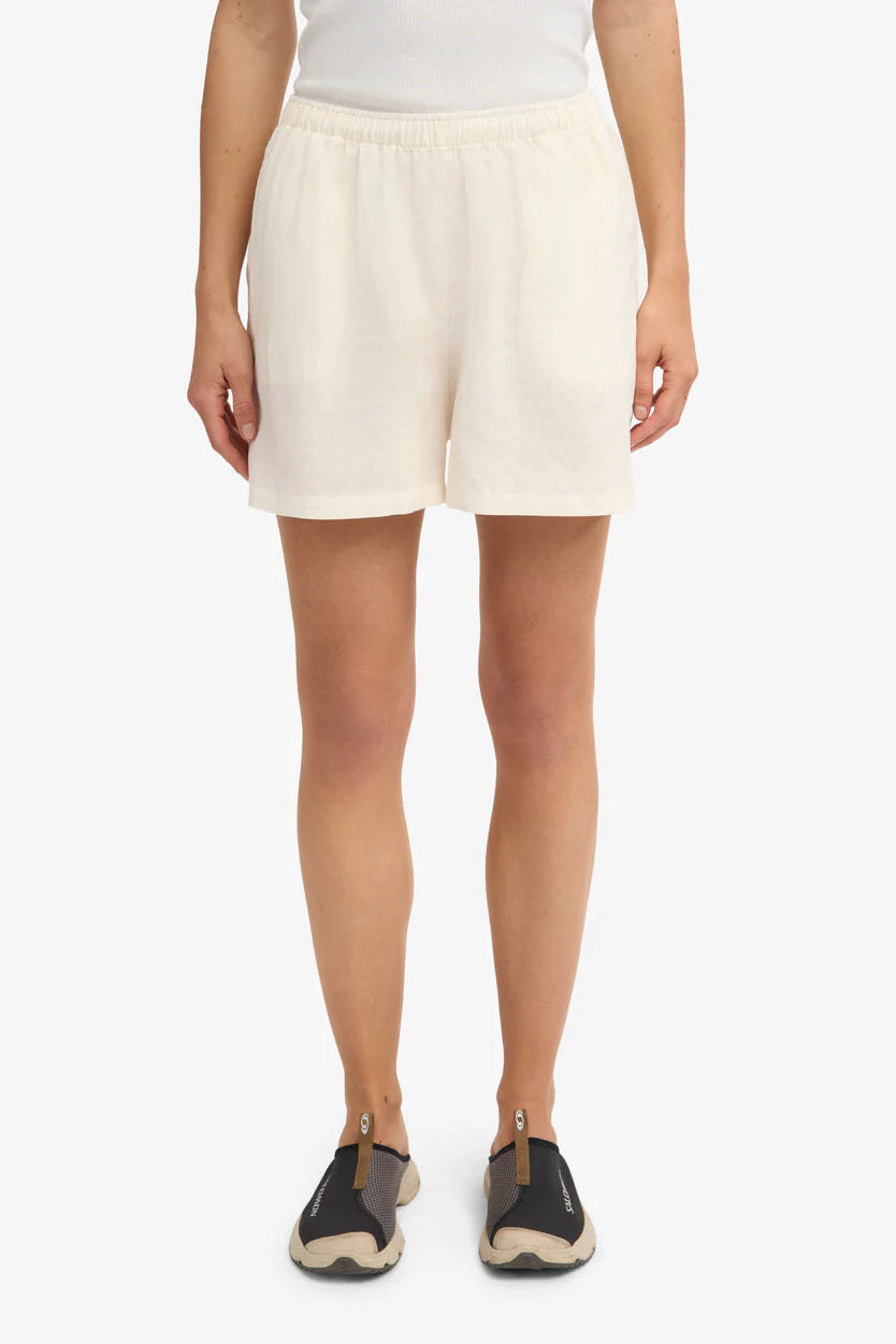Colorful Standard Linen shorts - Ivory white
