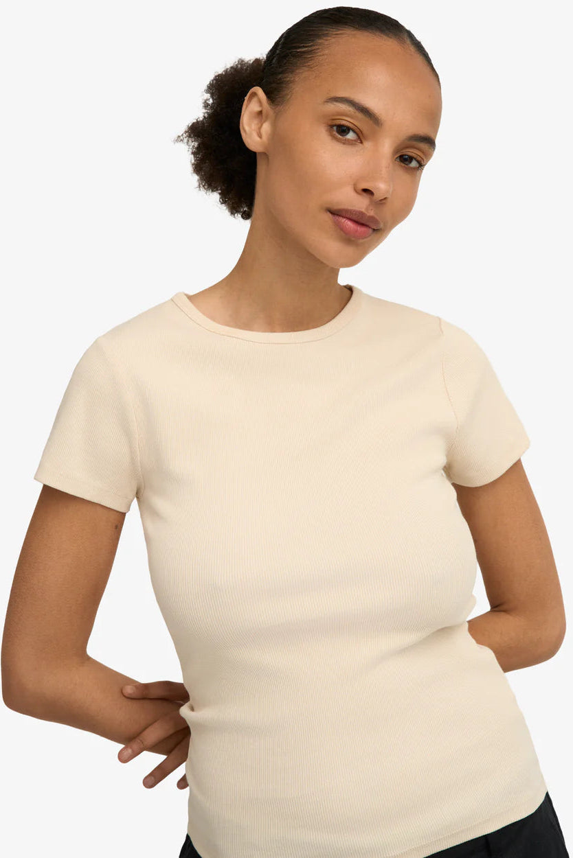 Colorful Standard Organic Rib SS t-shirt - Ivory white