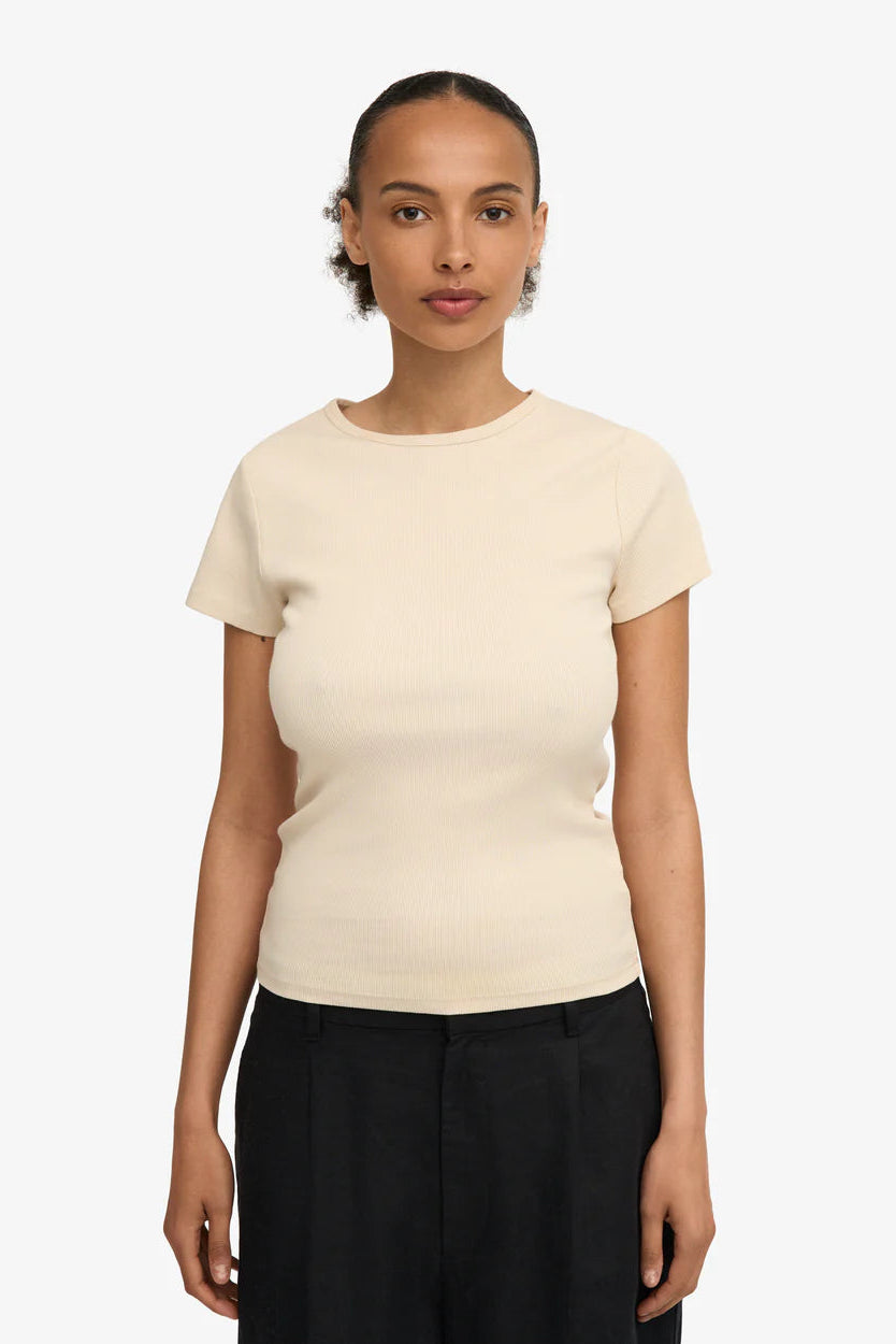 Colorful Standard Organic Rib SS t-shirt - Ivory white