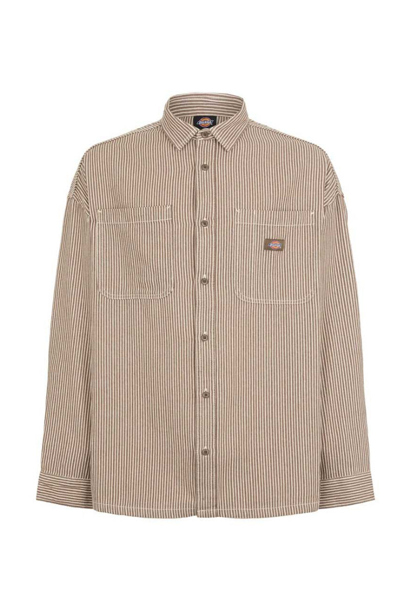 Dickies Hickory Shirt LS - Mushroom