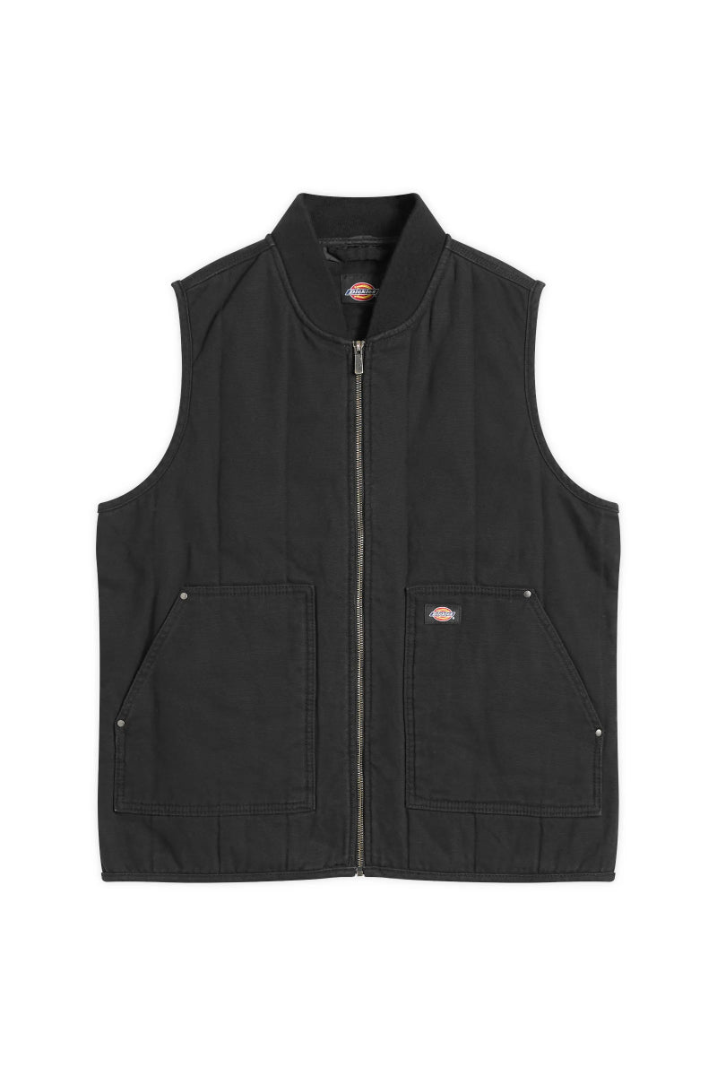 Dickies Quilted Canvas vest - black
