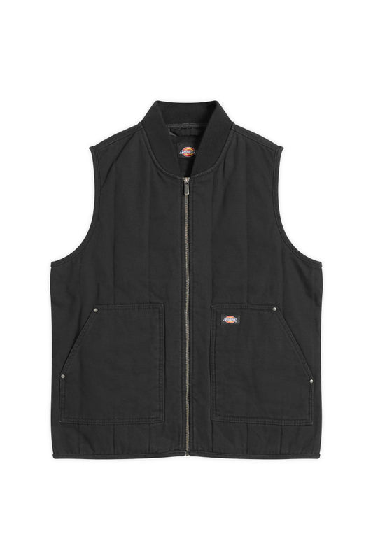 Dickies Quilted Canvas vest - black