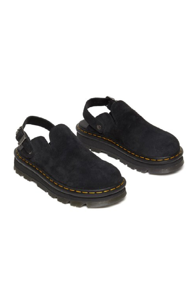 Dr. Martens ZebZag Suede unisex mules - black