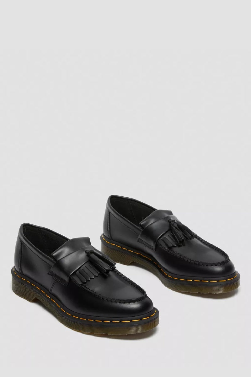 Dr. Martens Adrian Yellow Stitch Smooth - black