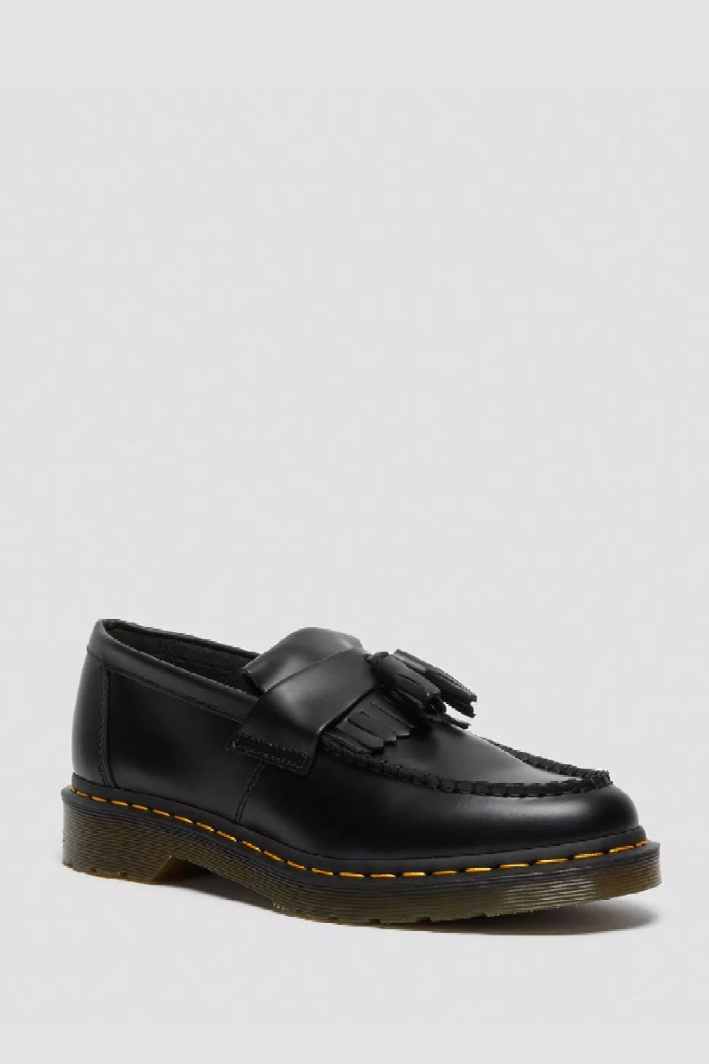 Dr. Martens Adrian Yellow Stitch Smooth - black