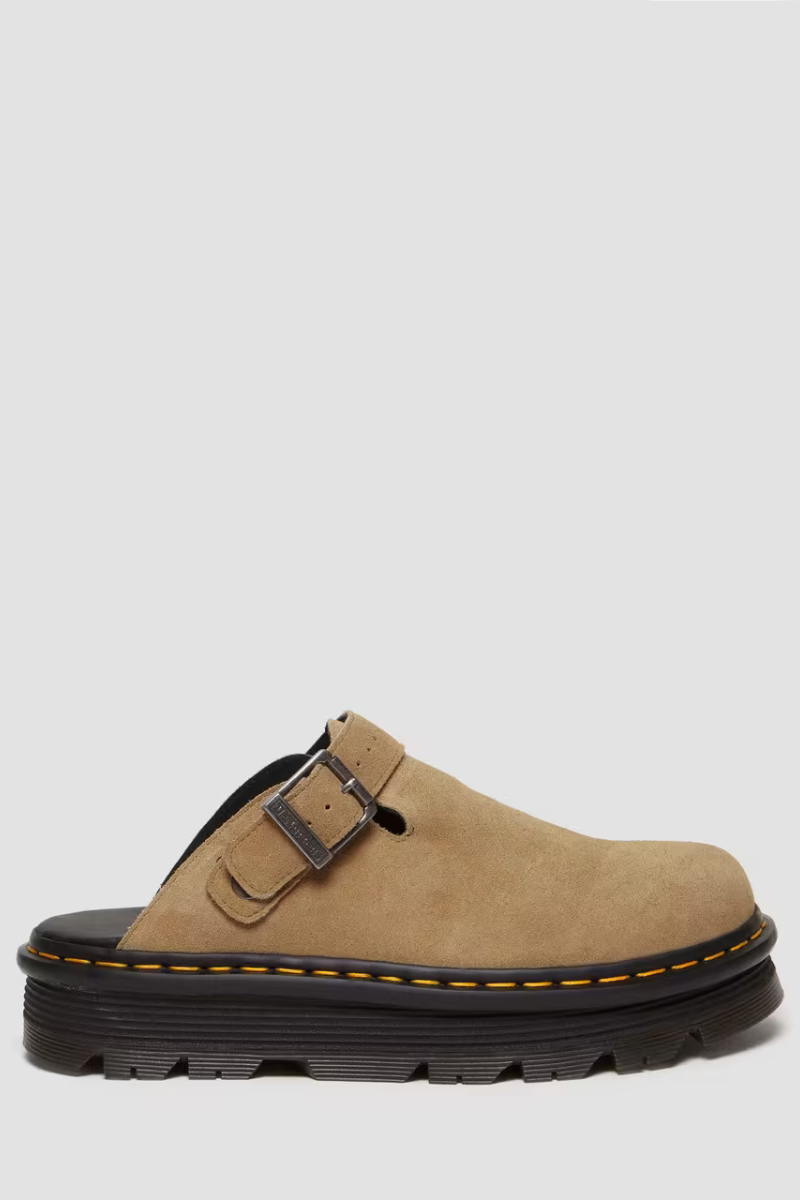 Dr. Martens ZebZag Suede unisex mules - savannah tan