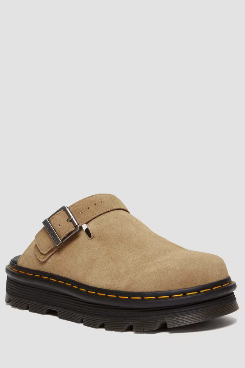 Dr. Martens ZebZag Suede unisex mules - savannah tan