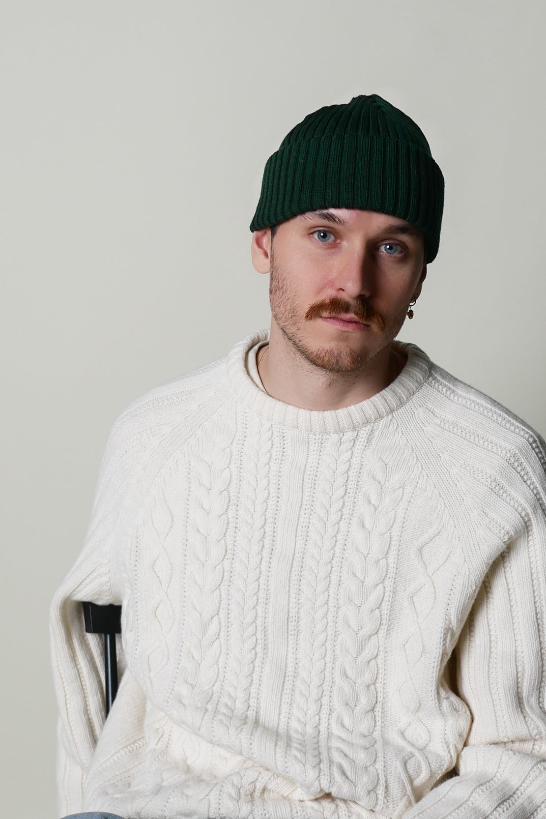 OUNCE garments Harbour merino beanie - green