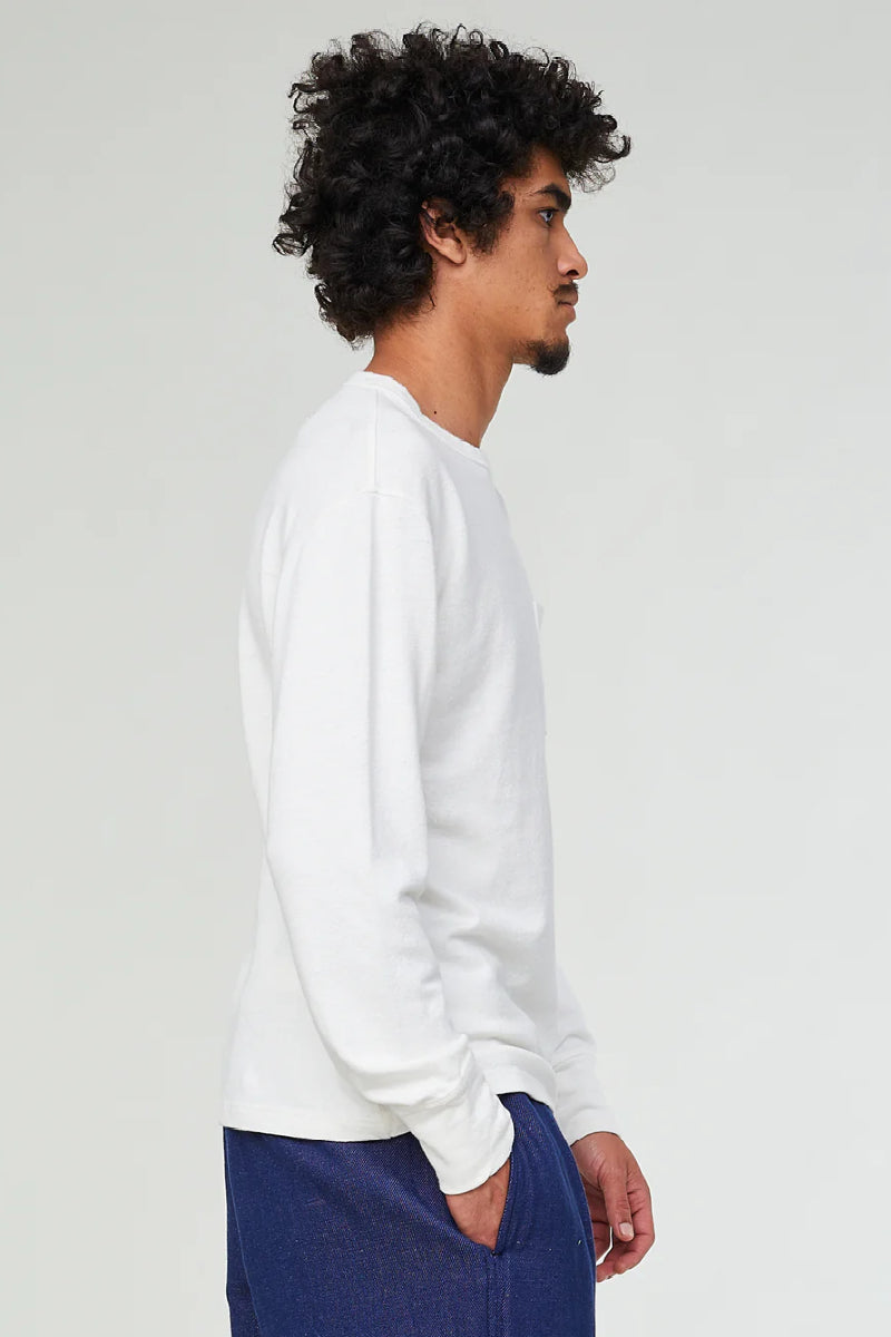 Eat Dust L/S Pocket T Military Jersey shirt - natural