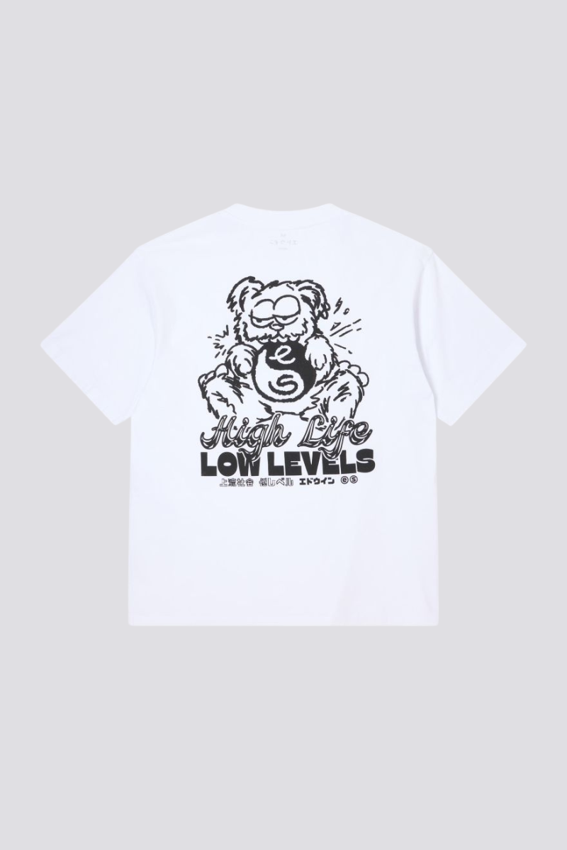 Edwin High Bear T-shirt - white
