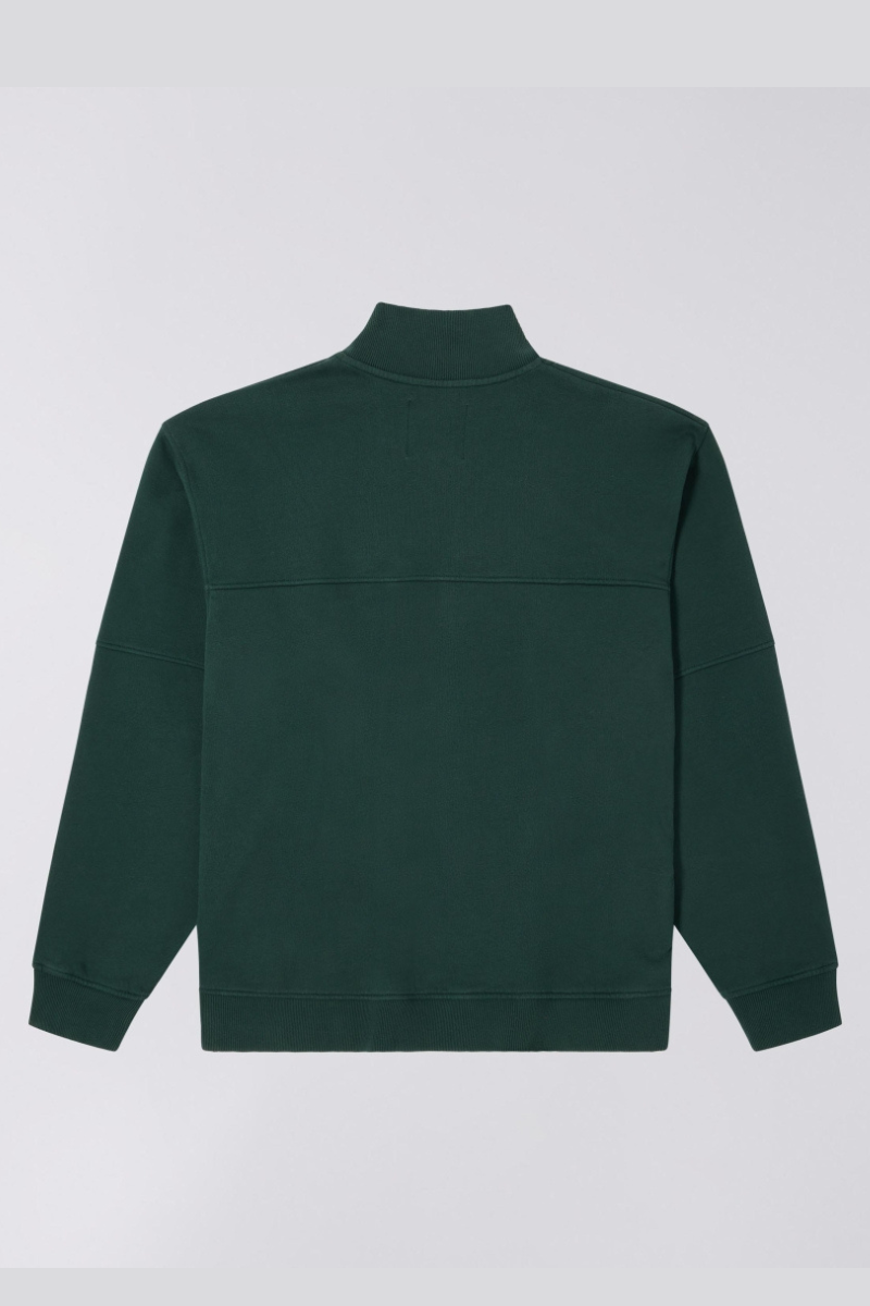 Edwin Koji Half Zip Sweat - green gables