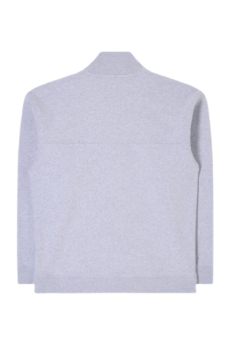 Edwin Koji Half Zip sweat - grey marl