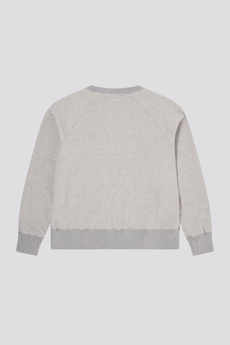Edwin Raglan Sleeve Crewneck - grey