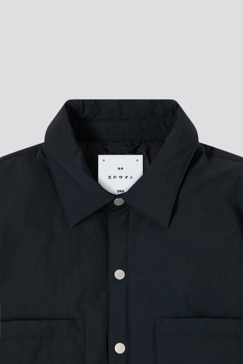 Edwin Sphere Padded Overshirt - black