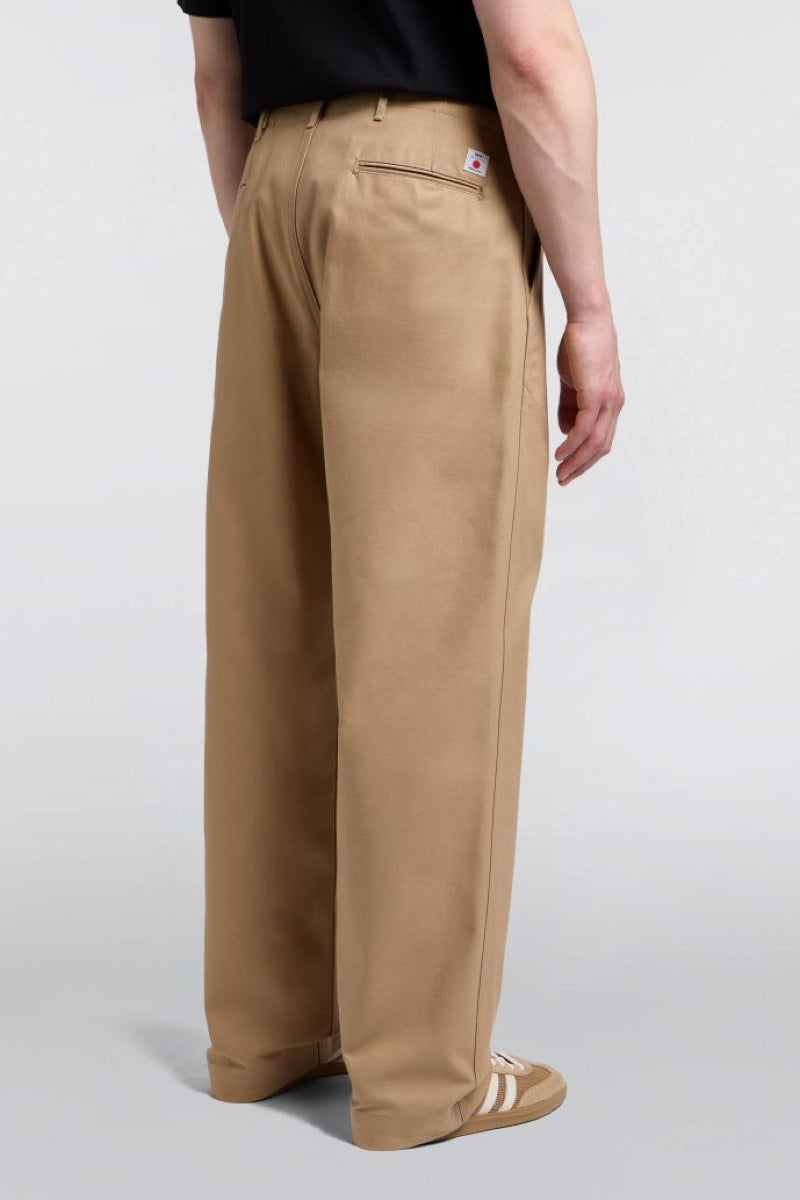 Edwin Wide Trousers - beige unwashed