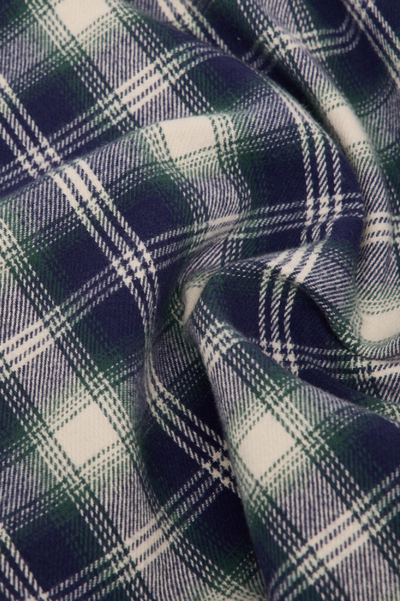 Edwin Work Shirt LS - navy / green