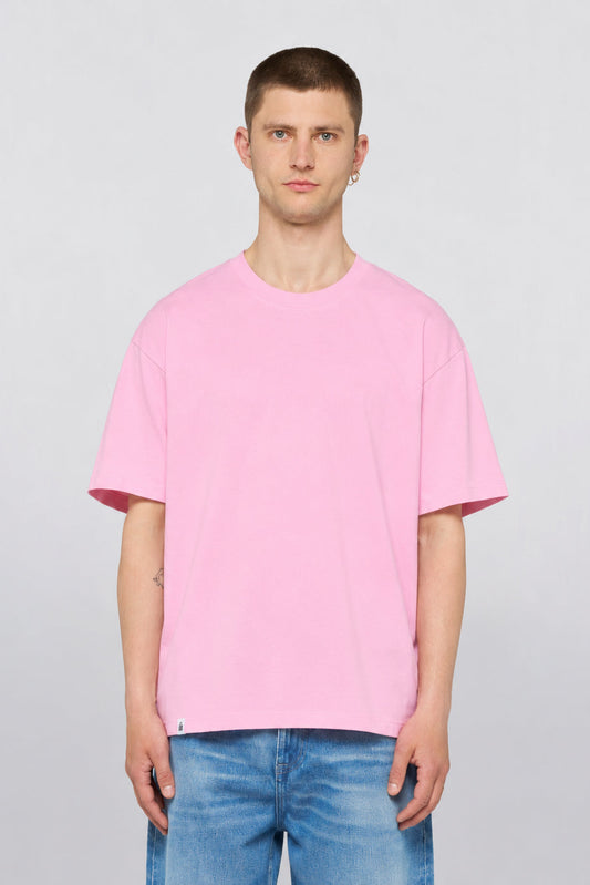 EDWIN Oversize Basic T-Shirt - begonia pink