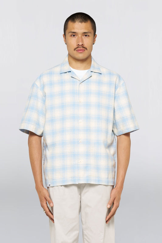 Edwin Saga shirt ss - light blue