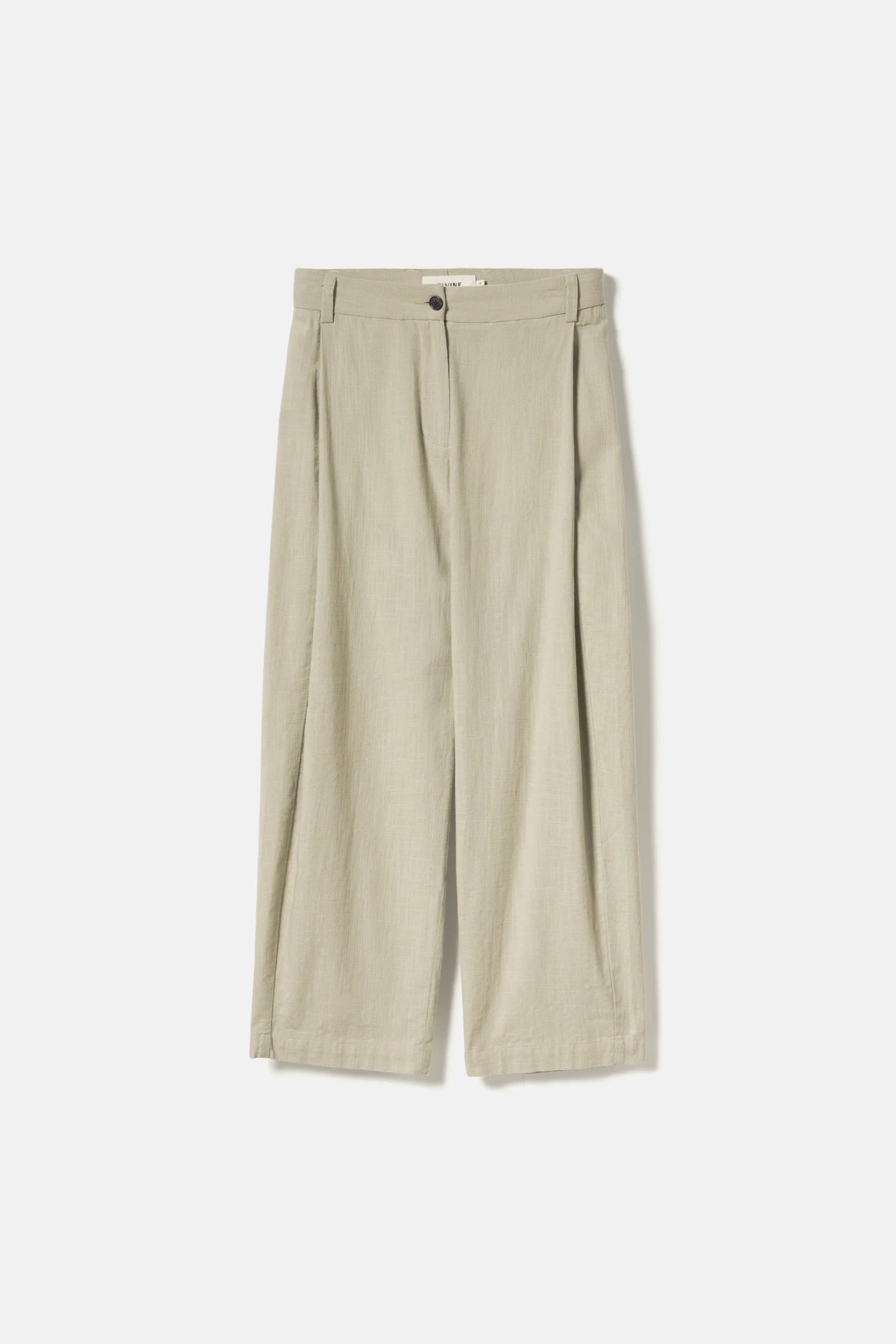 Elvine Sandi textured weave trousers - stone green