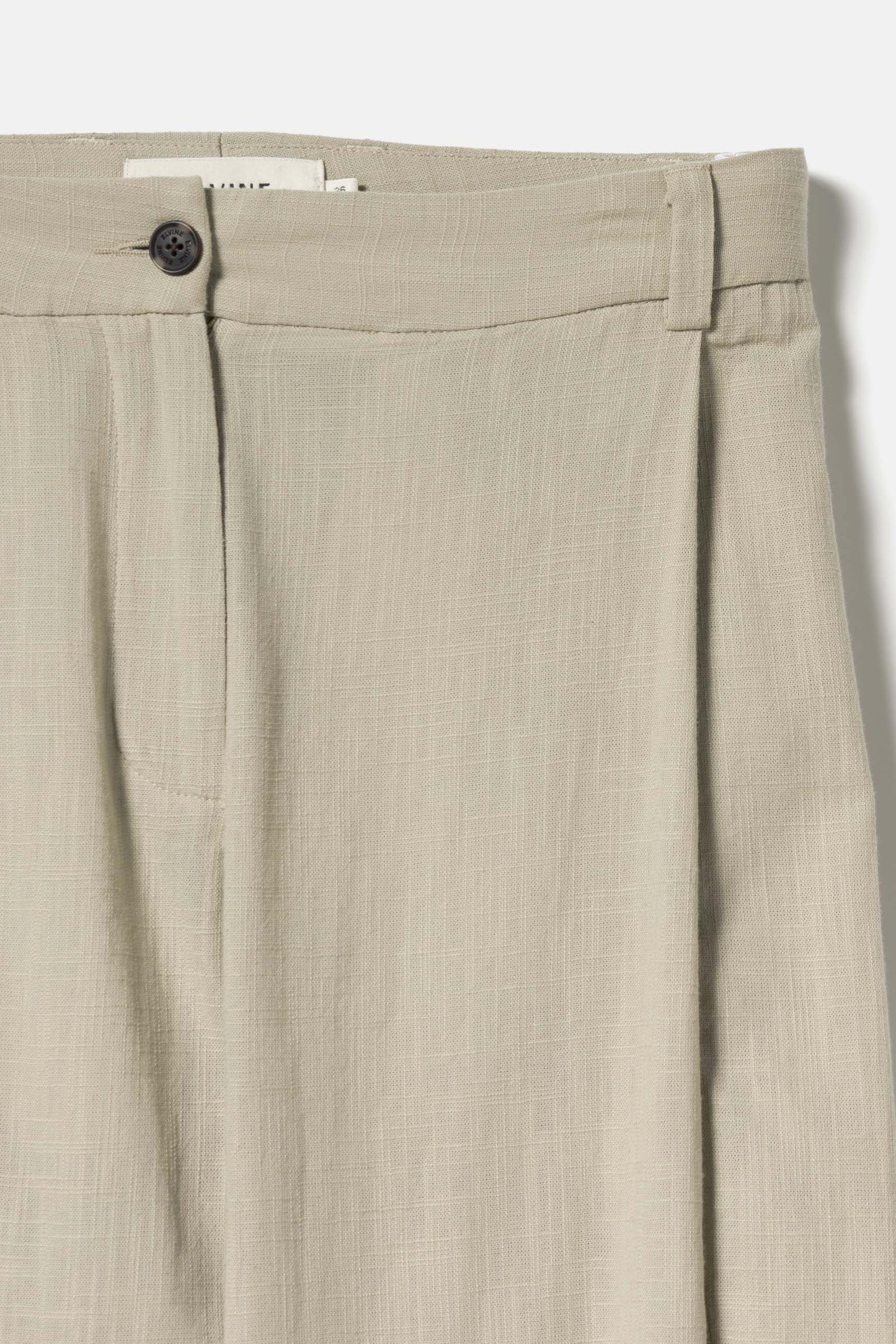 Elvine Sandi textured weave trousers - stone green