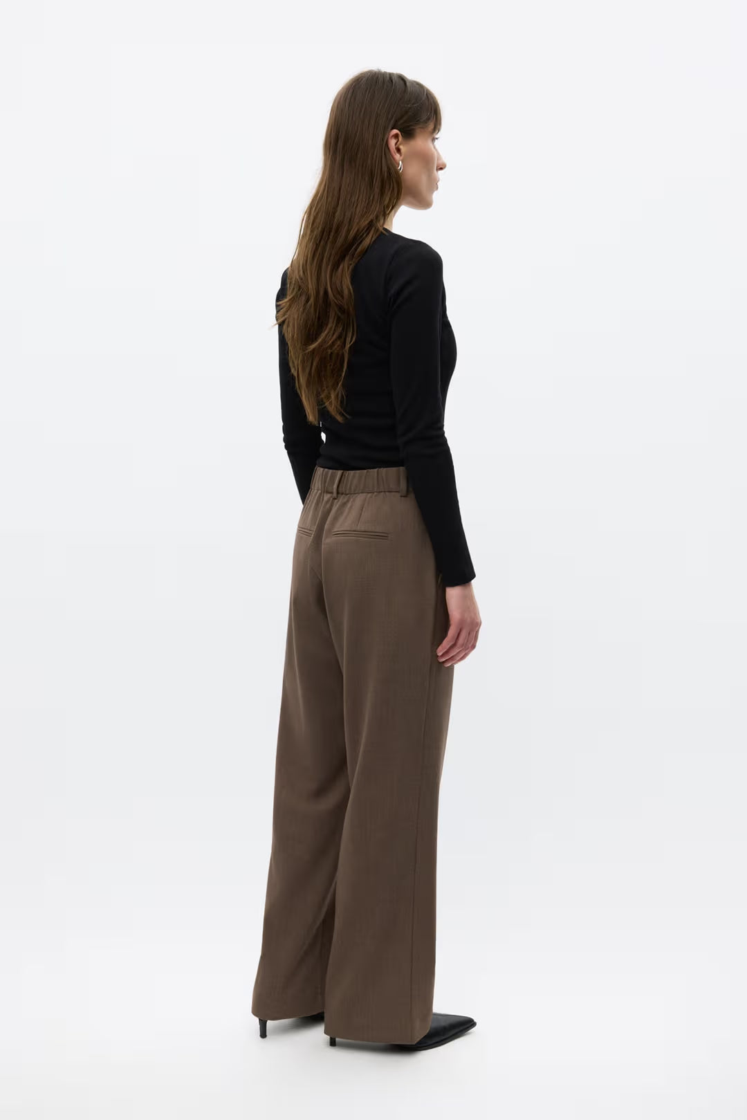 Envii Enbeta pants - brown melange