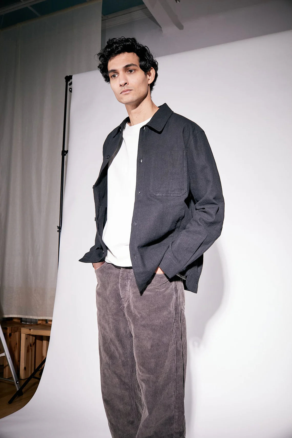 Brixtol Textiles Frank Linen - black